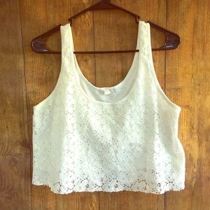 Forever 21 flower crop top tank